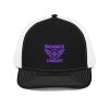 Purple Embroidered Brand Logo Trucker Hat | Premium