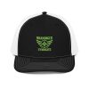 Kiwi Green Embroidered Brand Logo Trucker Hat | Premium