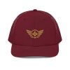 Old Gold Embroidered Logo Trucker Hat | Premium