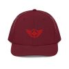 Red Embroidered Logo Trucker Hat | Premium