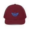 snapback-trucker-cap-cardinal-front-68ba72244042d.jpg Aqua Embroidered Logo Trucker Hat | Premium