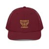 Old Gold Embroidered Brand Logo Trucker Hat | Premium