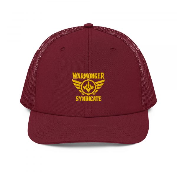 Gold Embroidered Brand Logo Trucker Hat | Premium
