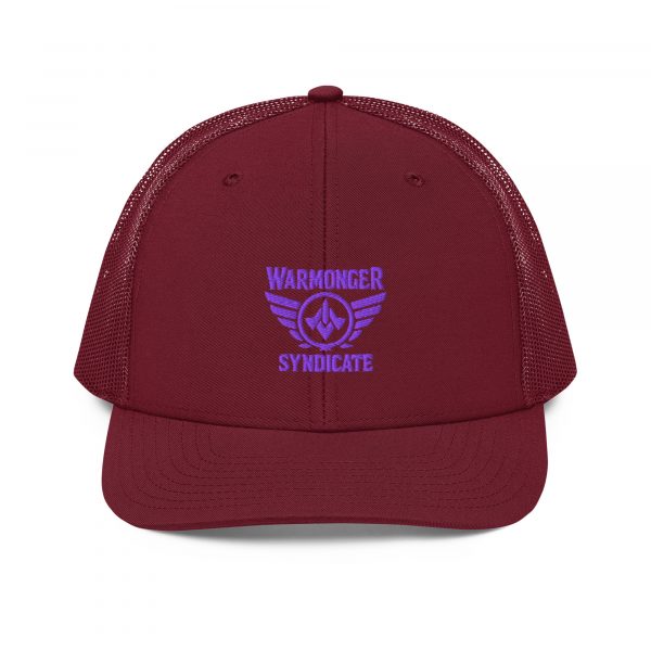 Purple Embroidered Brand Logo Trucker Hat | Premium