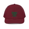 Kelly Green Embroidered Brand Logo Trucker Hat | Premium