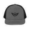 Black Embroidered Logo Trucker Hat | Premium