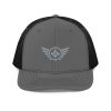 Grey Embroidered Logo Trucker Hat | Premium