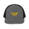 Gold Embroidered Logo Trucker Hat | Premium