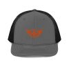 Orange Embroidered Logo Trucker Hat | Premium