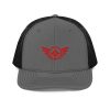 Red Embroidered Logo Trucker Hat | Premium