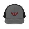 Maroon Embroidered Logo Trucker Hat | Premium