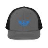 snapback-trucker-cap-charcoal-black-front-68ba72244055d.jpg Aqua Embroidered Logo Trucker Hat | Premium