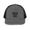 Black Embroidered Brand Logo Trucker Hat | Premium