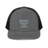 Grey Embroidered Brand Logo Trucker Hat | Premium