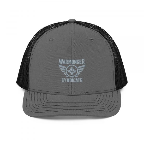 Grey Embroidered Brand Logo Trucker Hat | Premium