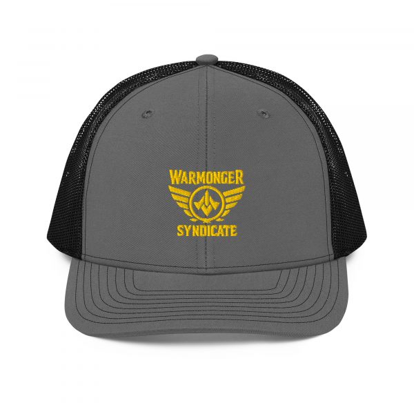 Gold Embroidered Brand Logo Trucker Hat | Premium