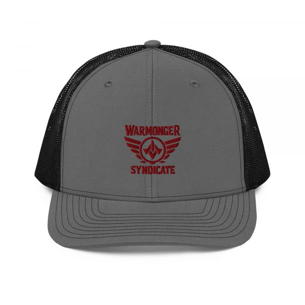 Maroon Embroidered Brand Logo Trucker Hat | Premium