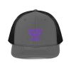 Purple Embroidered Brand Logo Trucker Hat | Premium