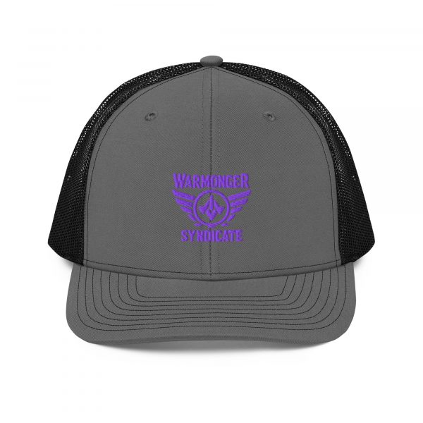 Purple Embroidered Brand Logo Trucker Hat | Premium