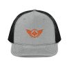 Orange Embroidered Logo Trucker Hat | Premium