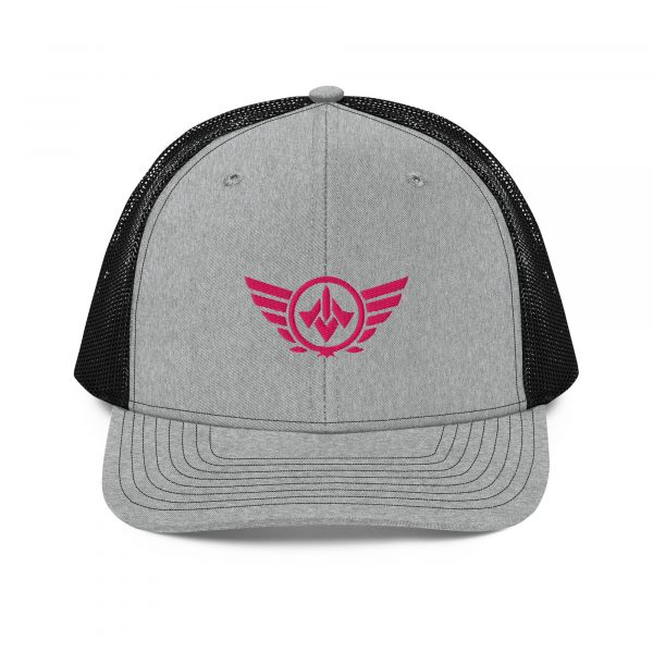Flamingo Embroidered Logo Trucker Hat | Premium