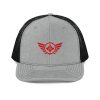 Red Embroidered Logo Trucker Hat | Premium