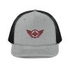 Maroon Embroidered Logo Trucker Hat | Premium
