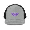 Purple Embroidered Logo Trucker Hat | Premium