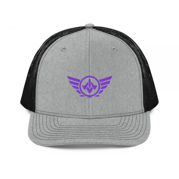 Purple Embroidered Logo Trucker Hat | Premium