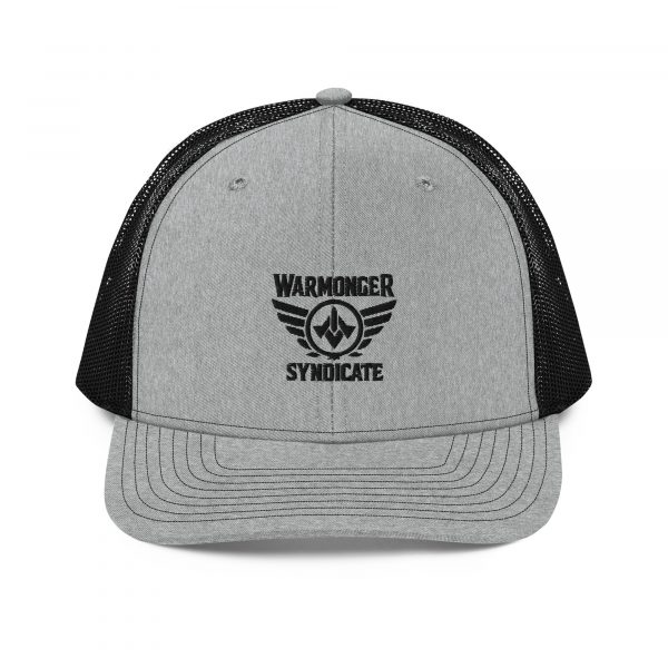 Black Embroidered Brand Logo Trucker Hat | Premium