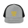 Gold Embroidered Brand Logo Trucker Hat | Premium