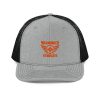 Orange Embroidered Brand Logo Trucker Hat | Premium