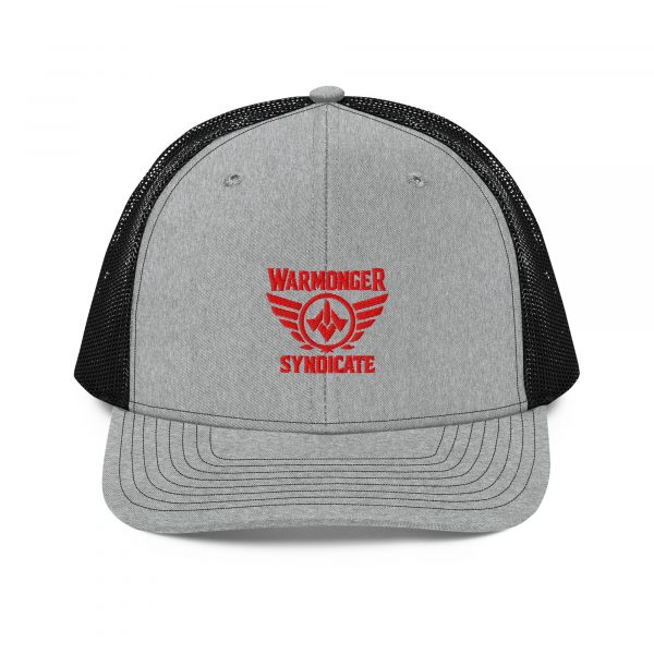 Red Embroidered Brand Logo Trucker Hat | Premium