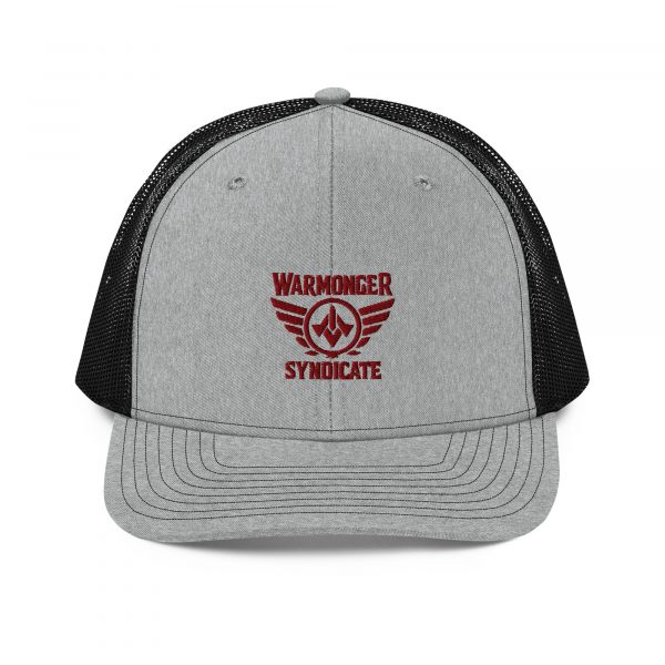 Maroon Embroidered Brand Logo Trucker Hat | Premium