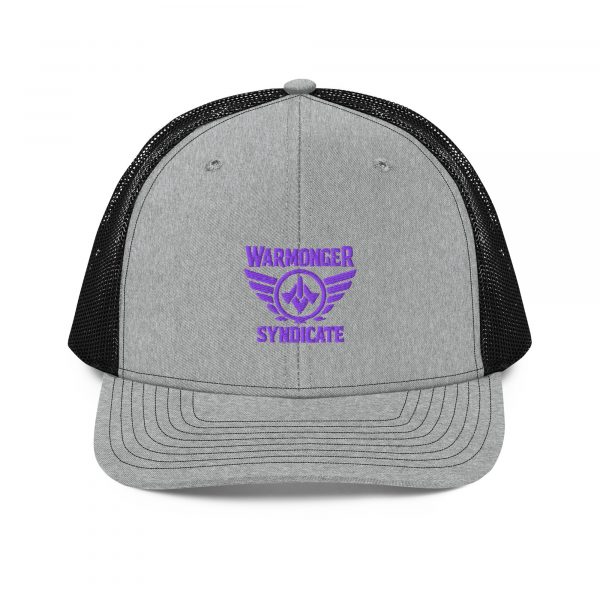 Purple Embroidered Brand Logo Trucker Hat | Premium
