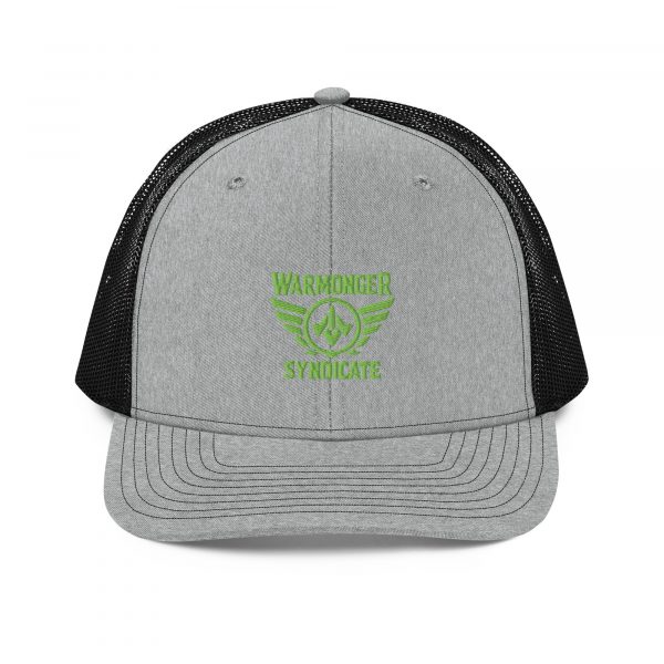 Kiwi Green Embroidered Brand Logo Trucker Hat | Premium