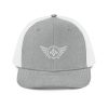White Embroidered Logo Trucker Hat | Premium