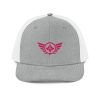 Flamingo Embroidered Logo Trucker Hat | Premium