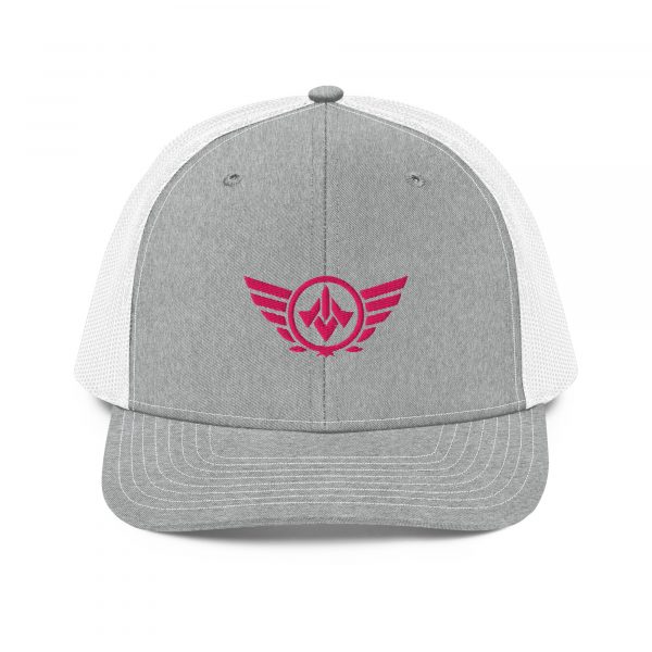 Flamingo Embroidered Logo Trucker Hat | Premium