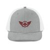Maroon Embroidered Logo Trucker Hat | Premium