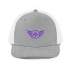 Purple Embroidered Logo Trucker Hat | Premium
