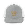 Old Gold Embroidered Brand Logo Trucker Hat | Premium