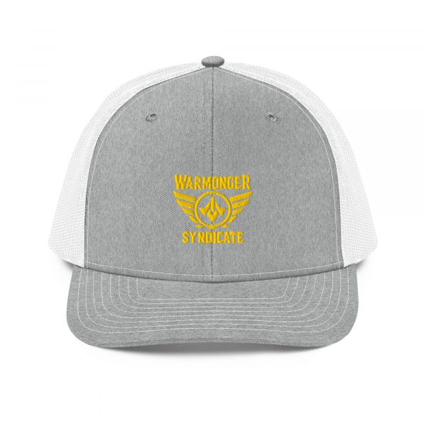 Gold Embroidered Brand Logo Trucker Hat | Premium