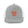 Orange Embroidered Brand Logo Trucker Hat | Premium