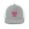 Flamingo Embroidered Brand Logo Trucker Hat | Premium