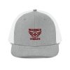Maroon Embroidered Brand Logo Trucker Hat | Premium