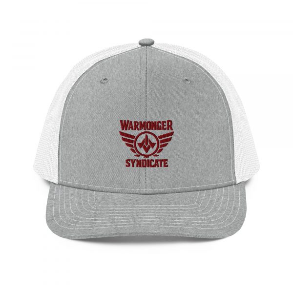 Maroon Embroidered Brand Logo Trucker Hat | Premium