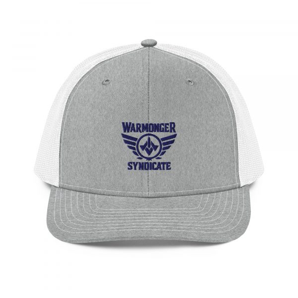 Navy Embroidered Brand Logo Trucker Hat | Premium