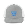 snapback-trucker-cap-heather-grey-white-front-68ba7c9b8022a.jpg Aqua Embroidered Brand Logo Trucker Hat | Premium