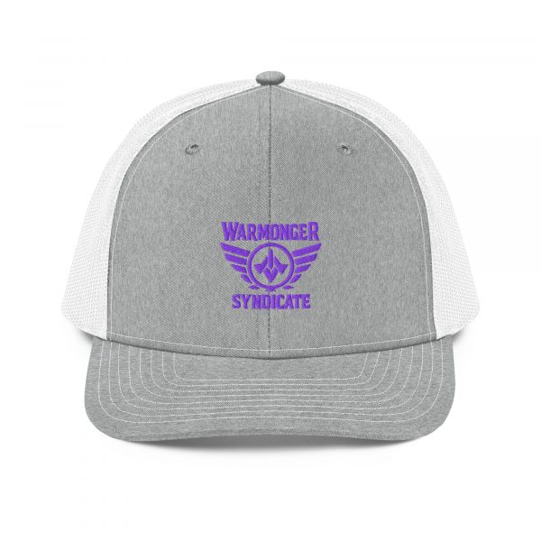 Purple Embroidered Brand Logo Trucker Hat | Premium
